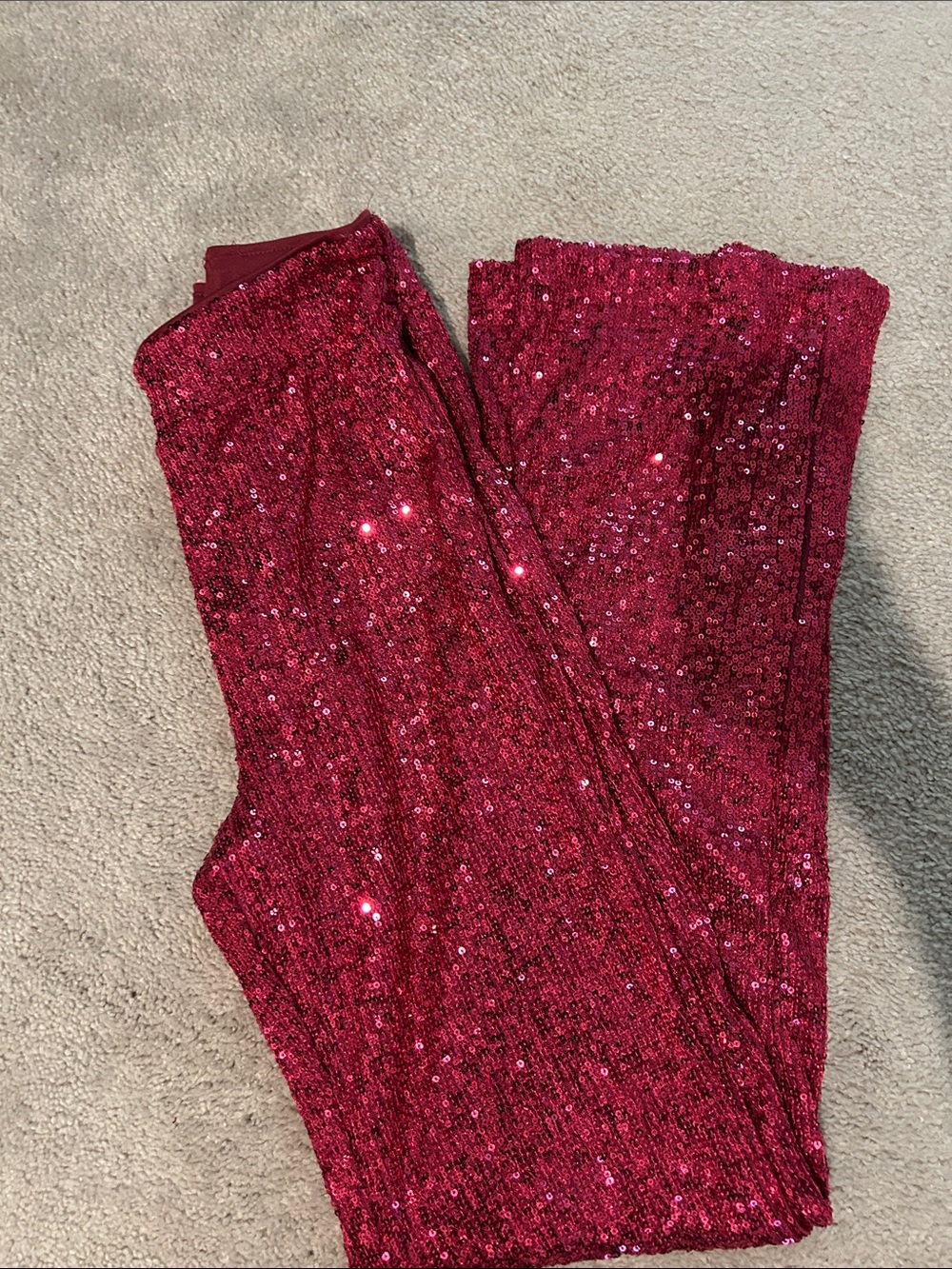 Rachel Zoe Fuchsia Sequin Wide Leg Pants